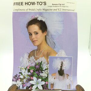 Vintage Bridal Crafts Patterns, Banana Clip Veil, Bridal Crafts Magazine and EZ